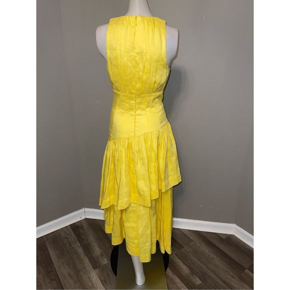 AJE Caliente Tiered Cut Out Dress Size 2 $595 - Picture 7 of 9